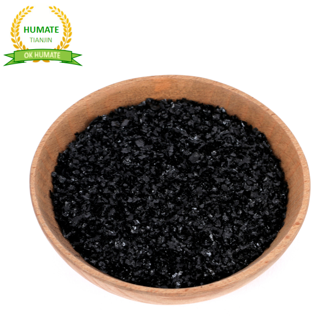 X-humate Natural Leonardite 12%min Potassium Humate Potassium Humate Flakes 65%min plant stimulator