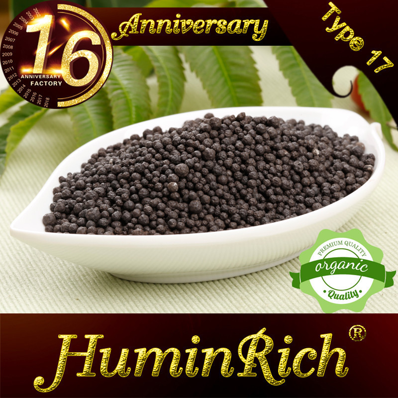 Huminrich Plus Type 17 Raw Material Granular Bio Organic Fertilizer Agriculture NPK Granular