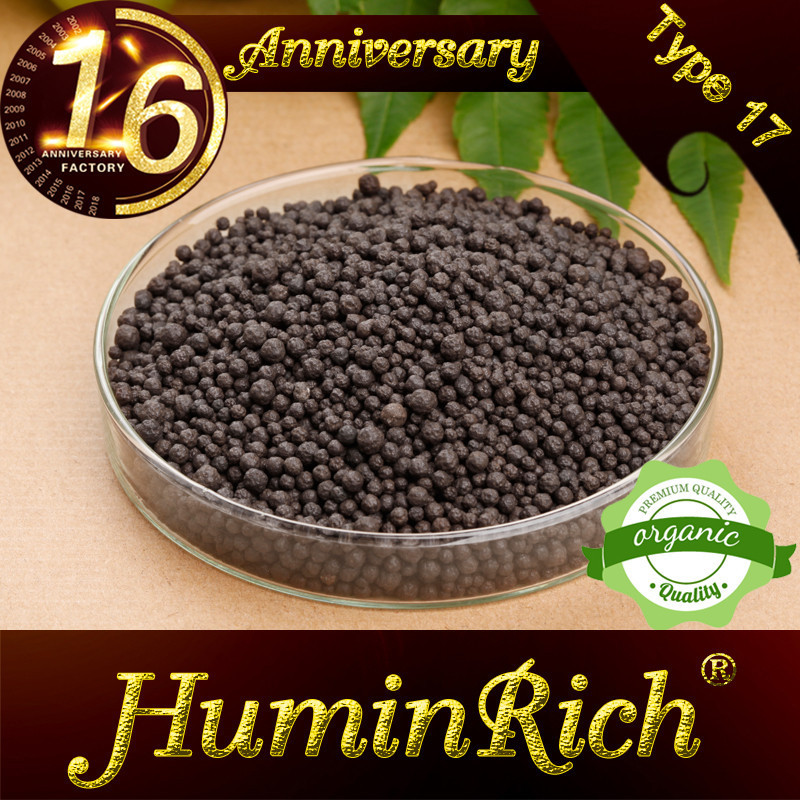 Huminrich Plus Type 17 Raw Material Granular Bio Organic Fertilizer Agriculture NPK Granular