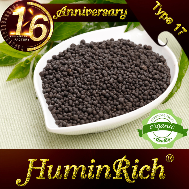 Huminrich Plus Type 17 Raw Material Granular Bio Organic Fertilizer Agriculture NPK Granular