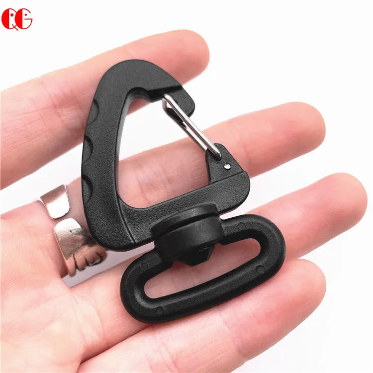 webbing strap clip for hanging campaign belt bag swivel bag key chain automatic plastic spring snap hook