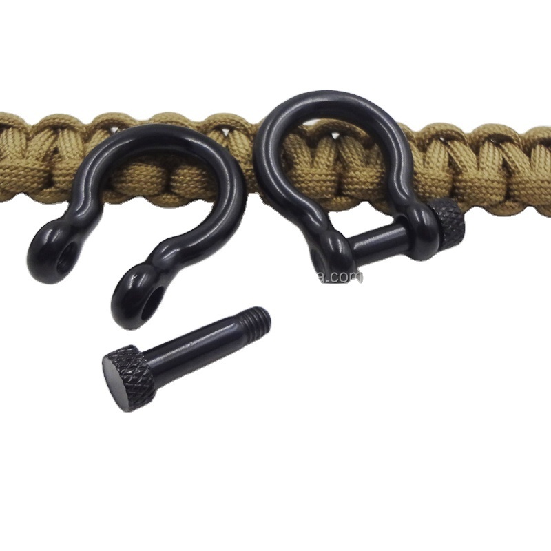 Wholesale Adjustable Stainless Steel Shackle For Paracord Bracelet