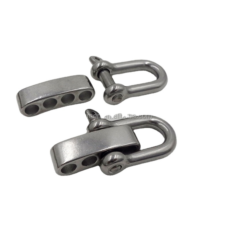 Wholesale Adjustable Stainless Steel Shackle For Paracord Bracelet