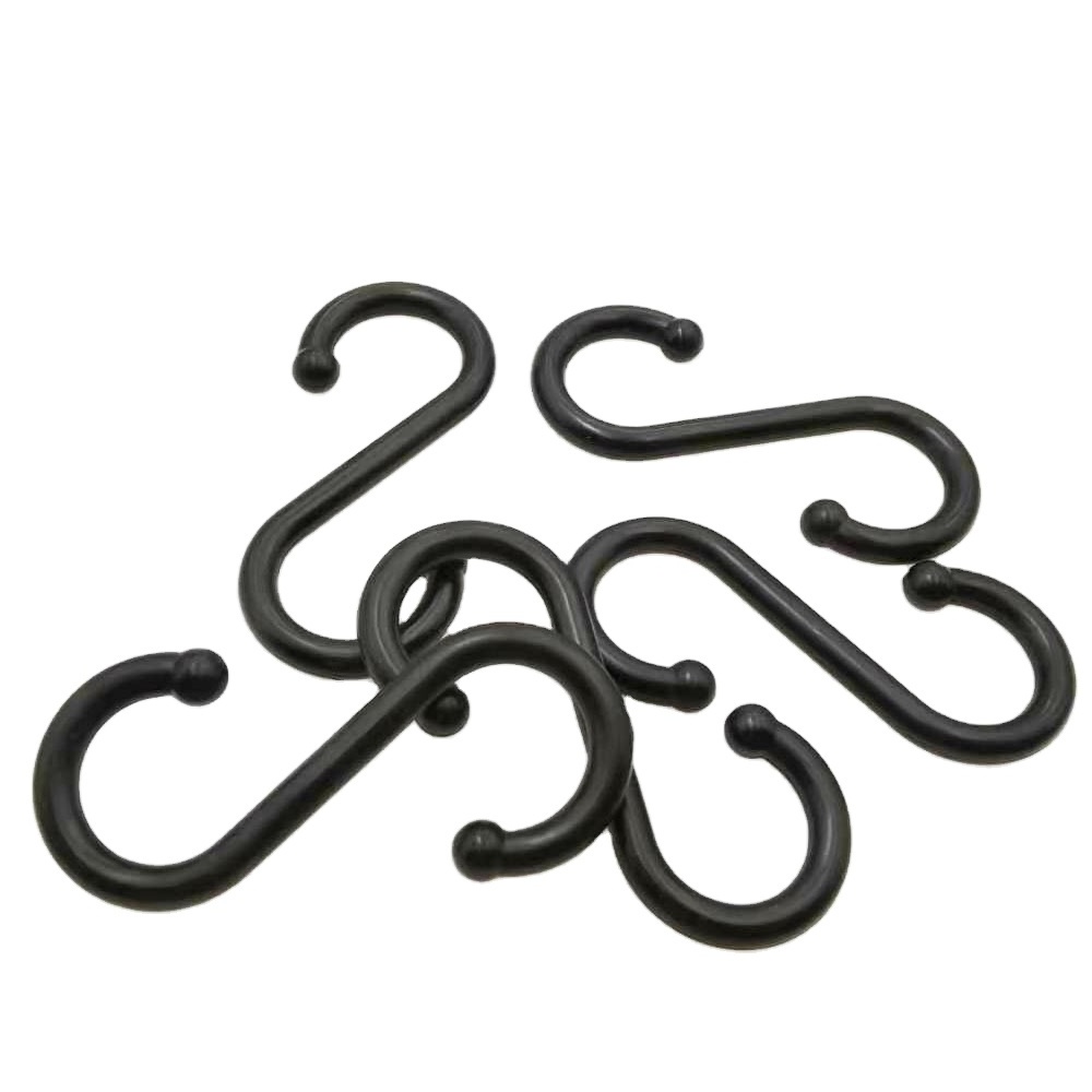 Factory Supply OEM,ODM Multi-functional thickened Black rack with S Connector Hanger hook kitchen rack hook