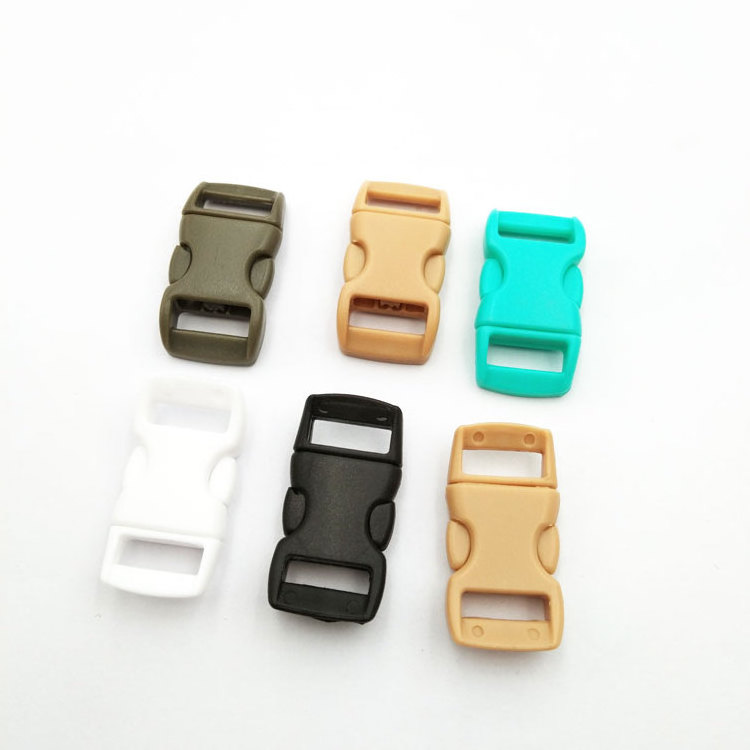 Multi-Color Contoured Quick Release Plastic Buckles for dog collar