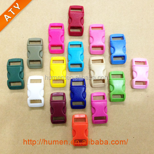 Multi-Color Contoured Quick Release Plastic Buckles for dog collar