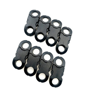 Manufacturer supplies the umbrella rope clasp plastic buckles shoes button Side Release Concave environmental material