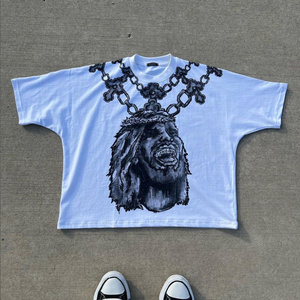 Street wear custom printing design 210 250 300 gsm man graphic raglan t shirts cotton tees boxy cropped t shirt men