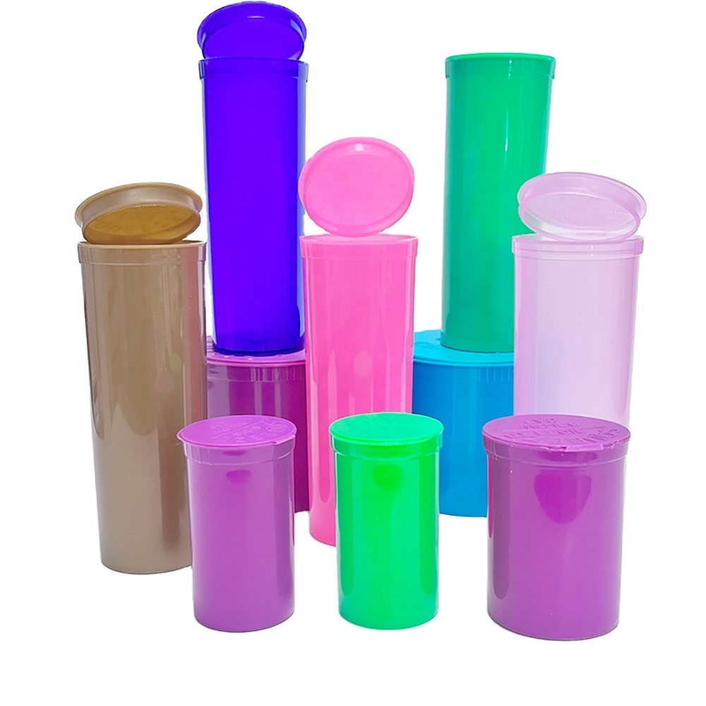 13 Dram Pop Top Vials Plastic Snap Lid Pharmaceutical Pill Bottles /small opaque plastic container