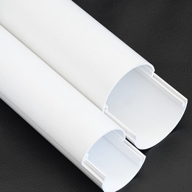 High Quality Plastic Tube Customized Size And Color 20 Inch Diameter Pvc Pipe Flexible PVC half-round pipes for cable management