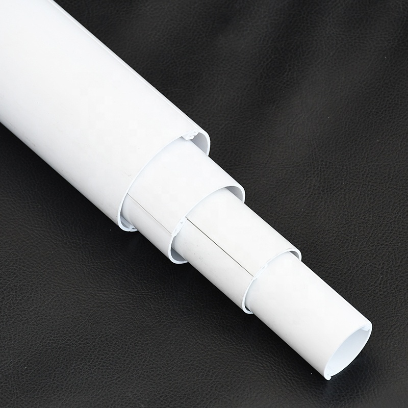 Pvc Pipe Plastic Pipe Customized Plastic Injection Moulding Price China Round Tube 4 Inch  Various Size half tube