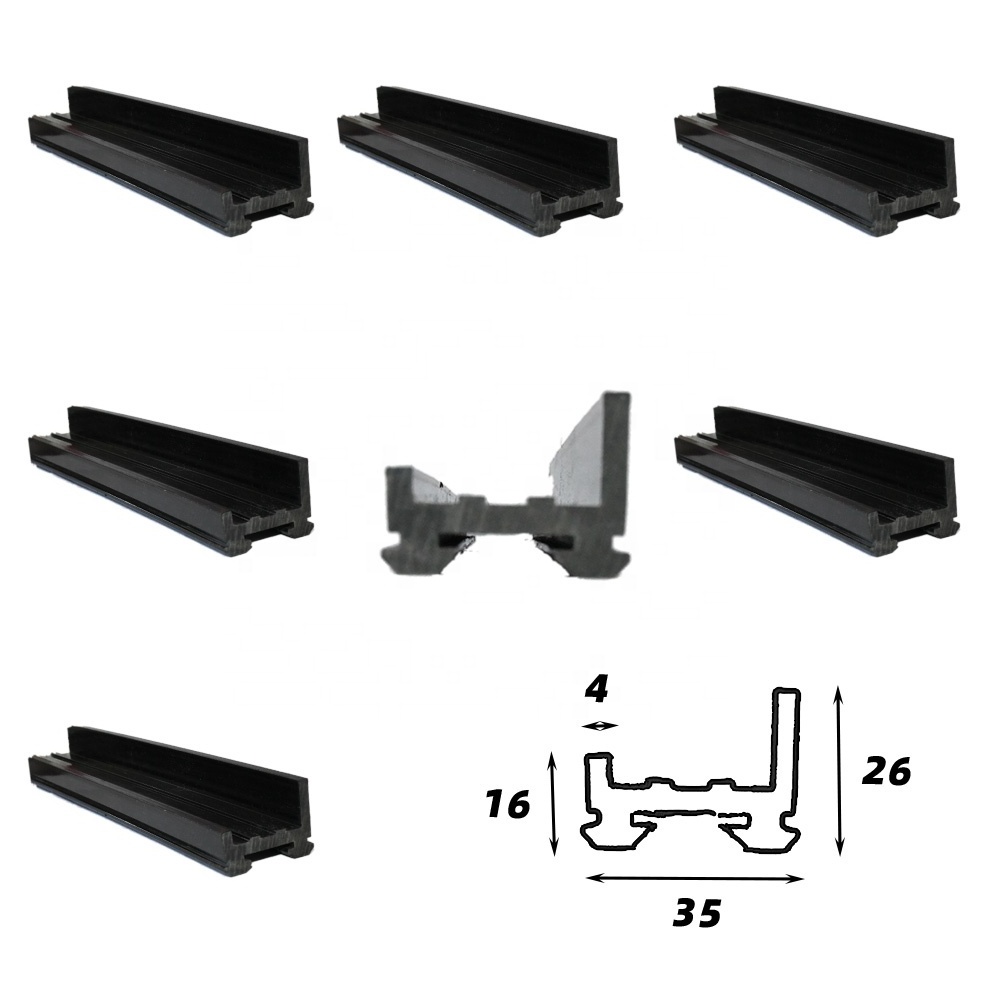 Custom Extrusion UHMWPE Plastic Profile Wear Strips for Flat Plastic Strip Offering Cutting and Moulding Services