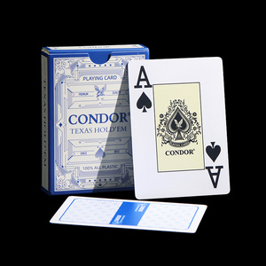 Free Sample CONDOR Playing Cards Texas Hold'em Poker Waterproof Plastic PVC Poker Casino Playing Cards For Club