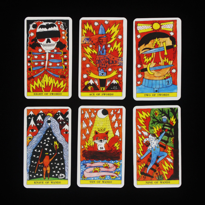 500 Latest Styles Wholesale English Tarot Card Deck Online Oracle Card with E-guidebook Divination Board Game carta de tarot