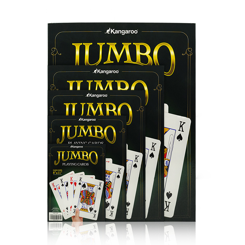 Wholesale Custom Printing Poker Card Game Full Size Playing Cards Mini Jumbo Casino Playing Cards For Entertainment Party