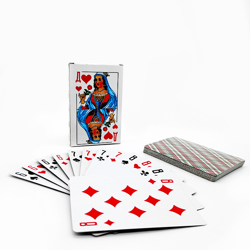 Custom 36/54 Russian Playing Cards Cheap Russian Poker Paper Playing Cards Board Game Wholesale