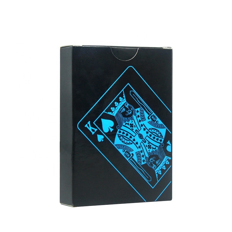 Wholesale Black PVC Plastic Waterproof Playing Cards Magic Poker Cards With Flexible Plastic PVC Classic Trick Cards