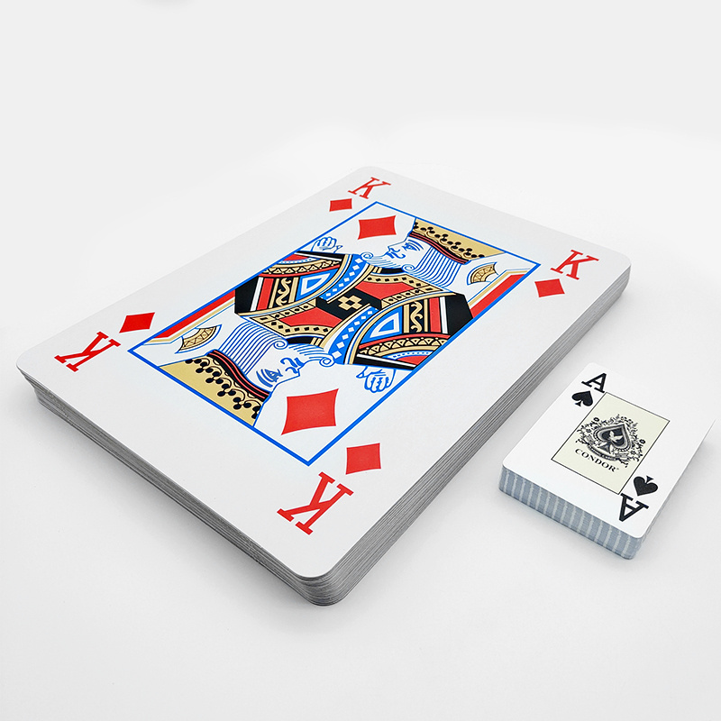 Personalised Deck Custom Advertising Full Size Poker Card Jumbo Size Custom Jumbo Playing Cards For Entertainment Party Game