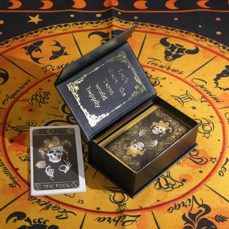 Factory Wholesale Oracle Decks Tarot Cards Board Game Custom Skull Tarot Affirmation Oracle Game Joker Tarot Cards