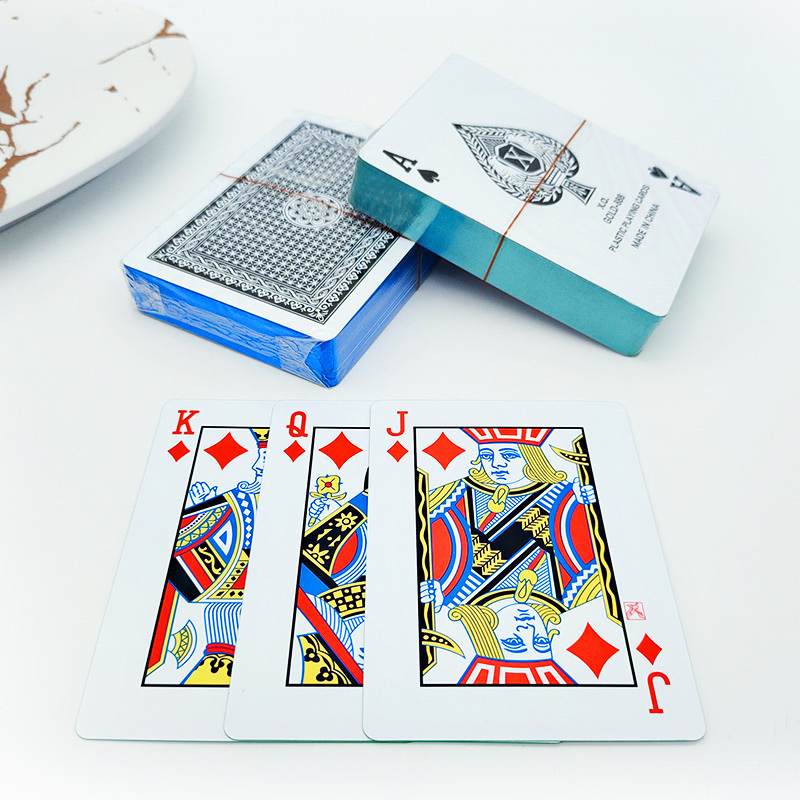 AHUA 111 555 888 100% All Plastic Colorful Gold Edge Playing Cards Poker Wholesale Customized Logo Playing Cards