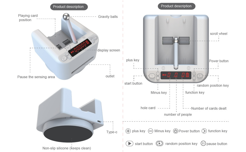 Fully Automatic Distributing Poker Card Dealer Universal Playing Card Tool for Home Portable Licensing Machine