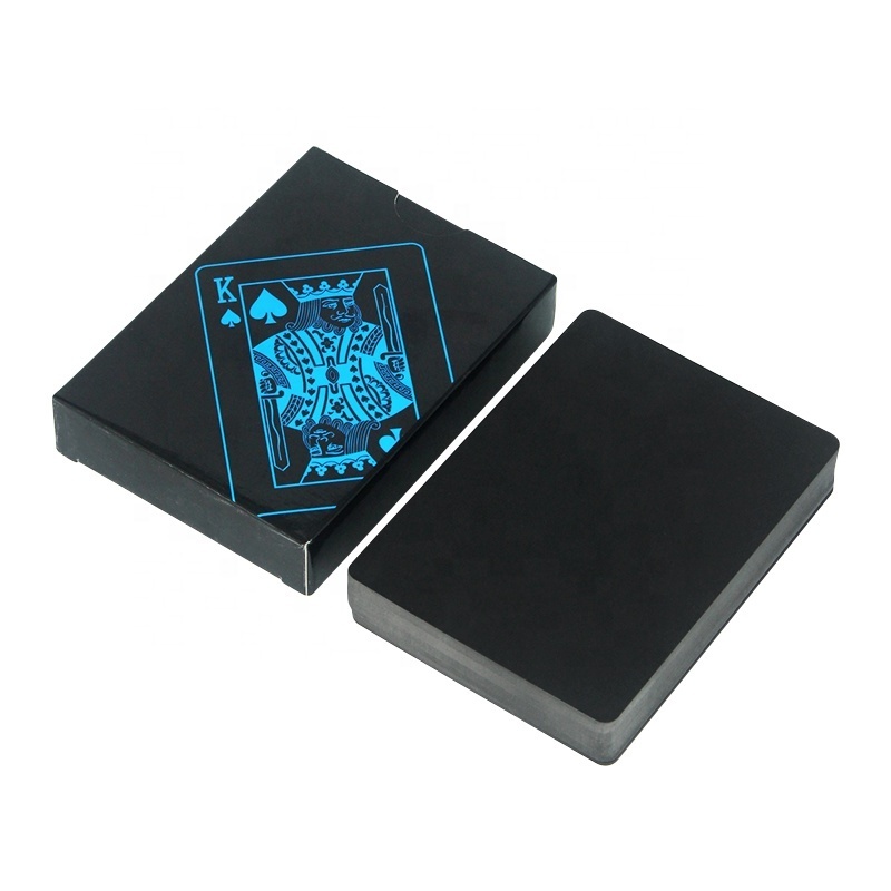 Wholesale Black PVC Plastic Waterproof Playing Cards Magic Poker Cards With Flexible Plastic PVC Classic Trick Cards