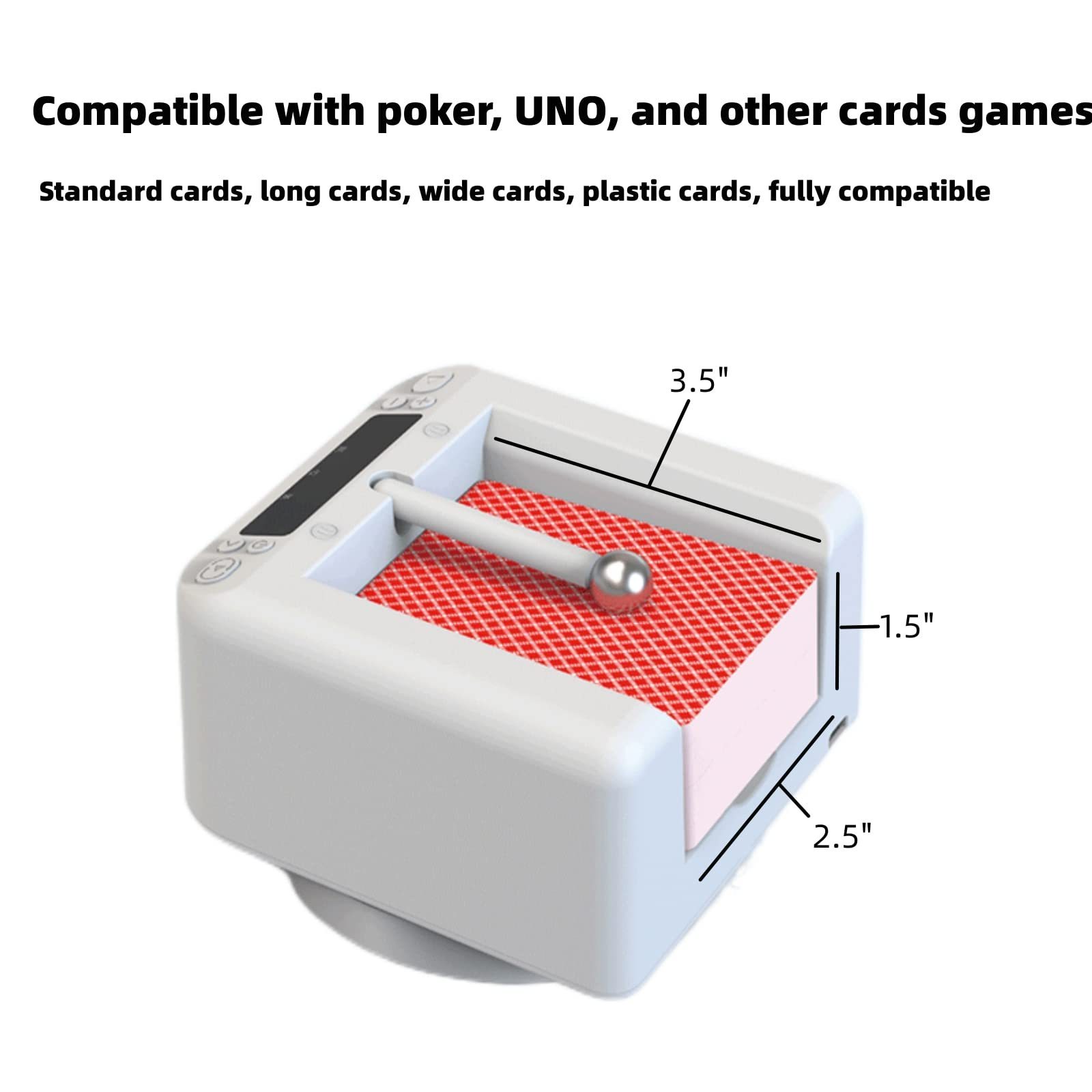 Mini Fully Automatic Distributing Poker Card Dealer Universal Playing Card Tool for Home Portable Licensing Machine