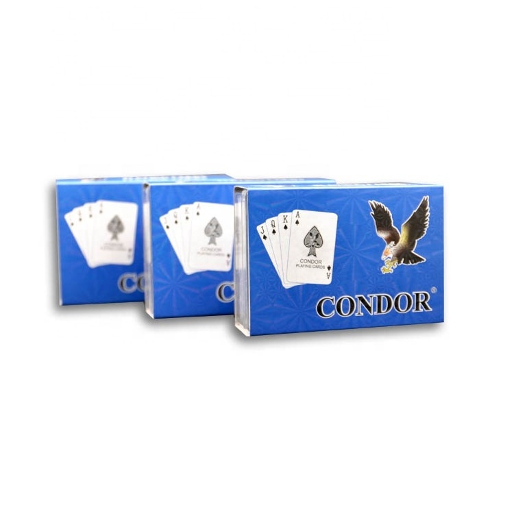 CONDOR High Quality PVC Waterproof Poker Playing Card Jogando Cartas Baraja Poker Plastico Professional Casino Poker Card In Box