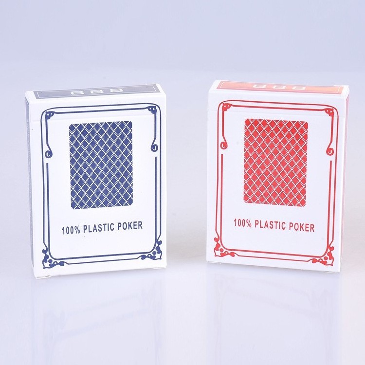 888 Custom Printing Playing Cards Juego De Cartas Poker 100% Plastic Casino Poker Cards Playing Cards Custom Logo