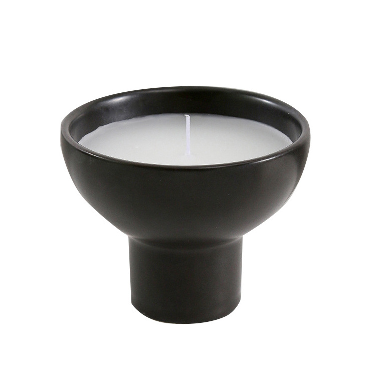 400ml 14oz European Matte High Quality Luxury Ceramic Candle Jars Soy Wax Scented Ceramic Candle Cup Candle jars