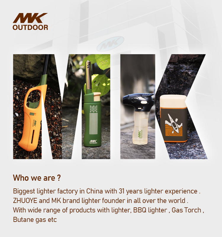 MK butane torch lighters cigarette lighter customization cigarette case jobon torch lighter