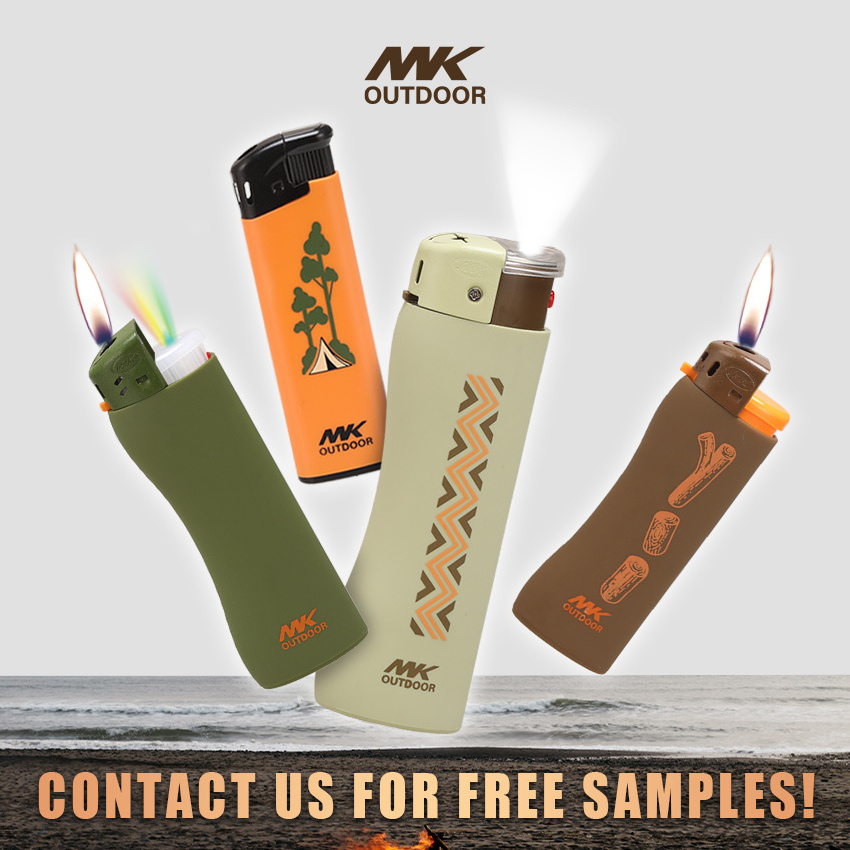 MK other electronic Modern Smoking lighters manufacturer custom Plastic Electric lighter cigarette Plastic Disposable lighter