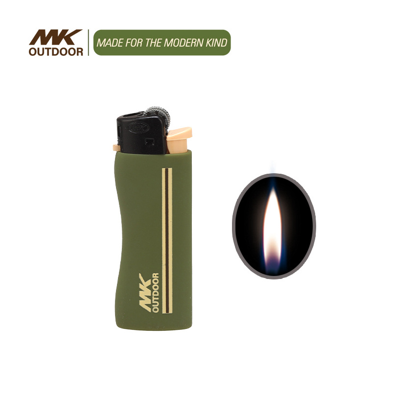 MK butane custom cricket lighter windproof black ceiling down lighter electronic candle lighter