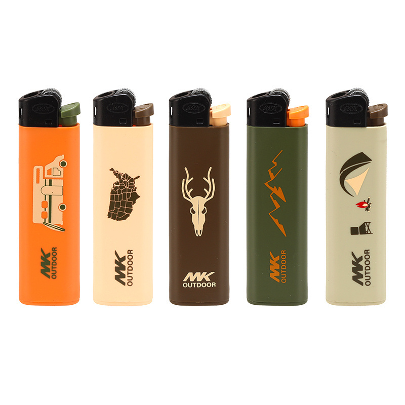 MK Plastic Cricket Gas Lighter feuerzeug Disposable Cigarettes Lighter with custom logo  encendedores Refillable Cricket Lighter