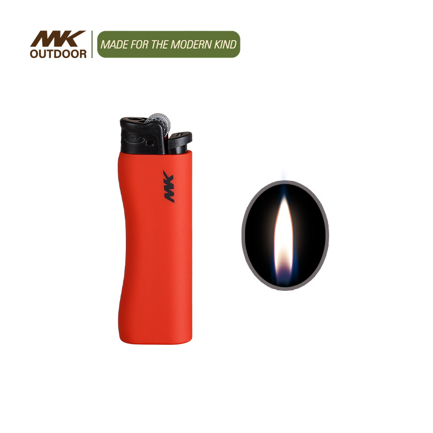 MK other cigarette butane gas lighters spark wholesale normal flint lighter with safety wheel custom logo bulk flint lighters