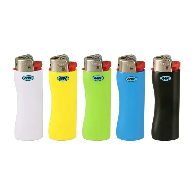 MK Fire Encendedores Cigarette Lighter Custom Logo Refillable gas Flint Lighters Art Camping Wholesales Flame Lighter