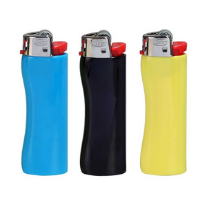 MK rechargeable and refillable gun custom keychain lighter holder cigarette flint gas lighter