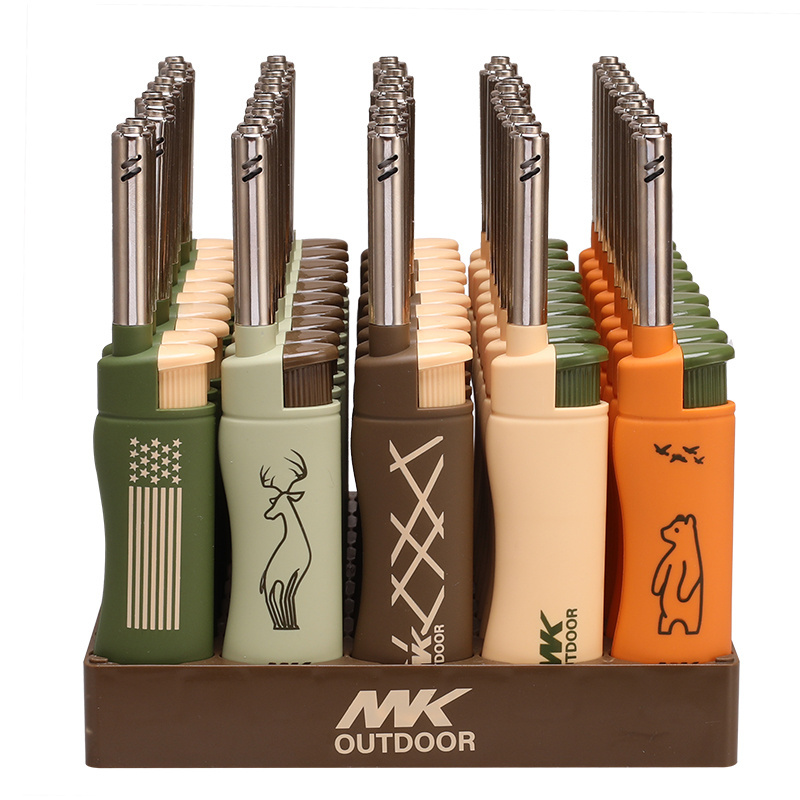 MK Candle Kitchen Gun Lighter Jet Torch Encendedores Custom Case Bbq Kitchen Lighter Feuerzeug Cigar Torch Turbo Candle Lighter