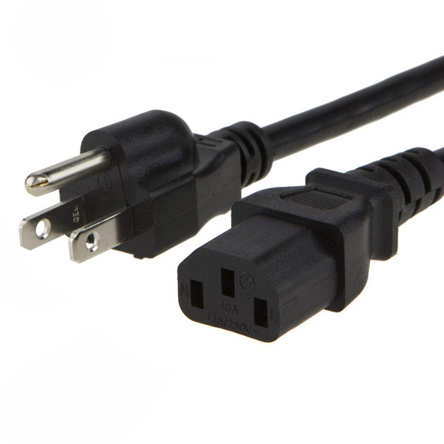 18AWG 16AWG 1FT 3FT 5FT USA/Canada/Japan 5-15p Plug Power Cable Laptop Approved C5 Connector Custom Psu Cables Canada