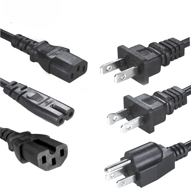 18AWG 16AWG 1FT 3FT 5FT USA/Canada/Japan 5-15p Plug Power Cable Laptop Approved C5 Connector Custom Psu Cables Canada