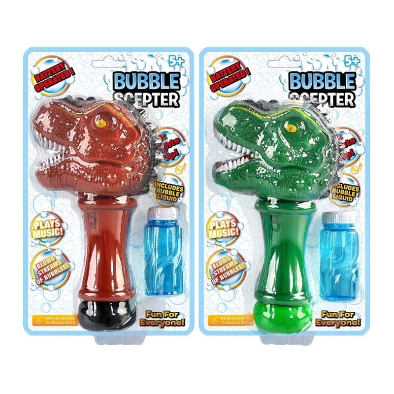 Cartoon Take Apart Dinosaur Toy Bubble Gun with Bubble Water Summer Outdoor Toy Dinosaur Bubble Gun Machine