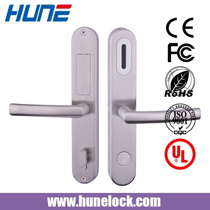 2023 HUNE 929 Europe style proximity hotel card lock/RF hotel card lock /smart hotel door lock system price