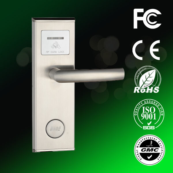 HUNE lock with EM contactless card Hotel check in card Electronic Safety Locks For Doors