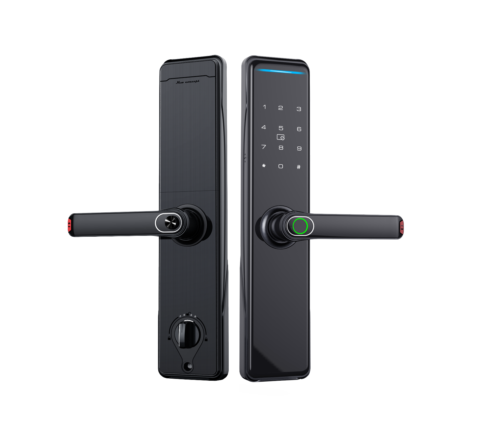 Wifi Smart Card Digital Code Fingerprint Door Safe Lock With Touch Screen Password Electronic lock