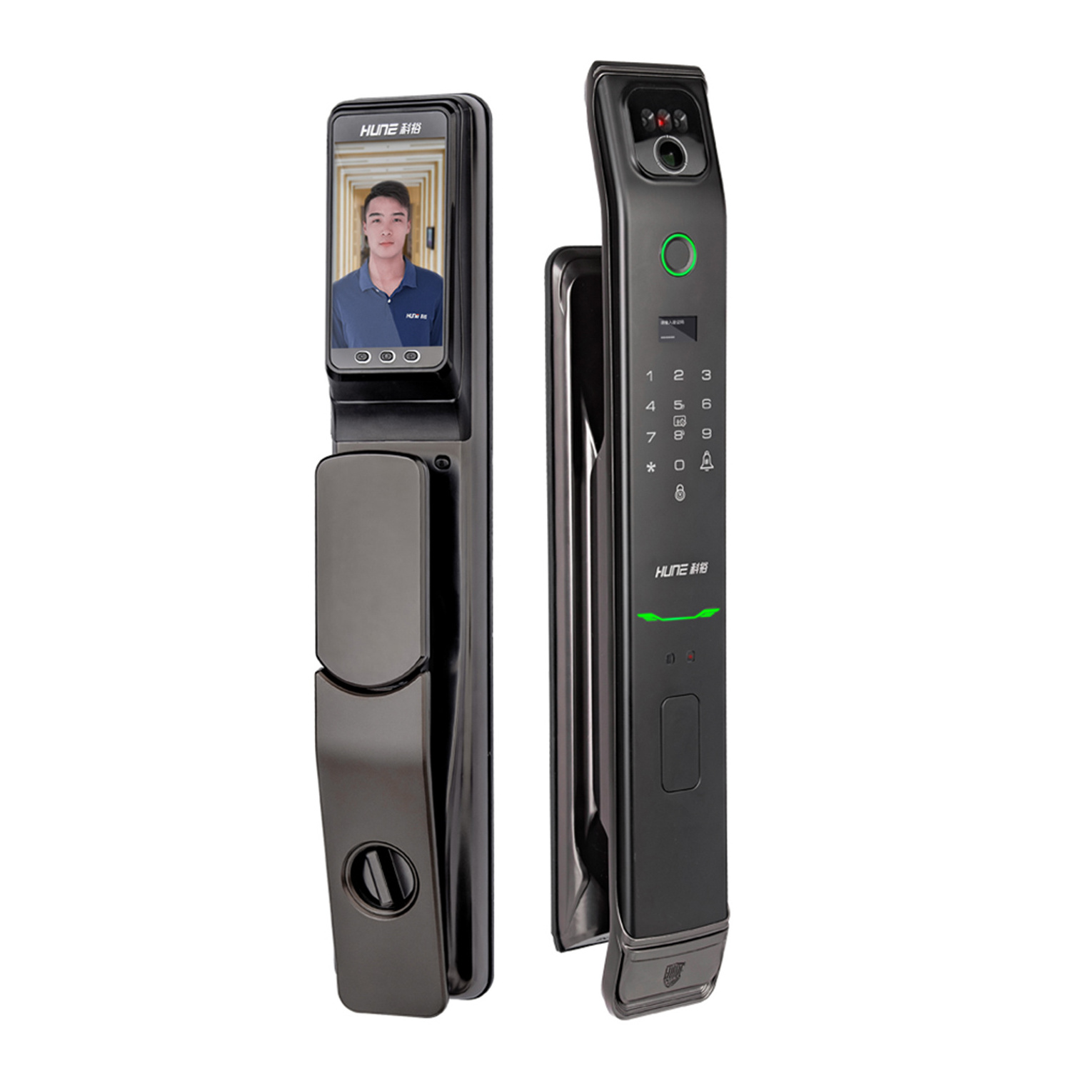 High Quality Smart 3D Face Recognition Biometric Fingerprint Door Lock Security Fully Automatic Smart Door Lock