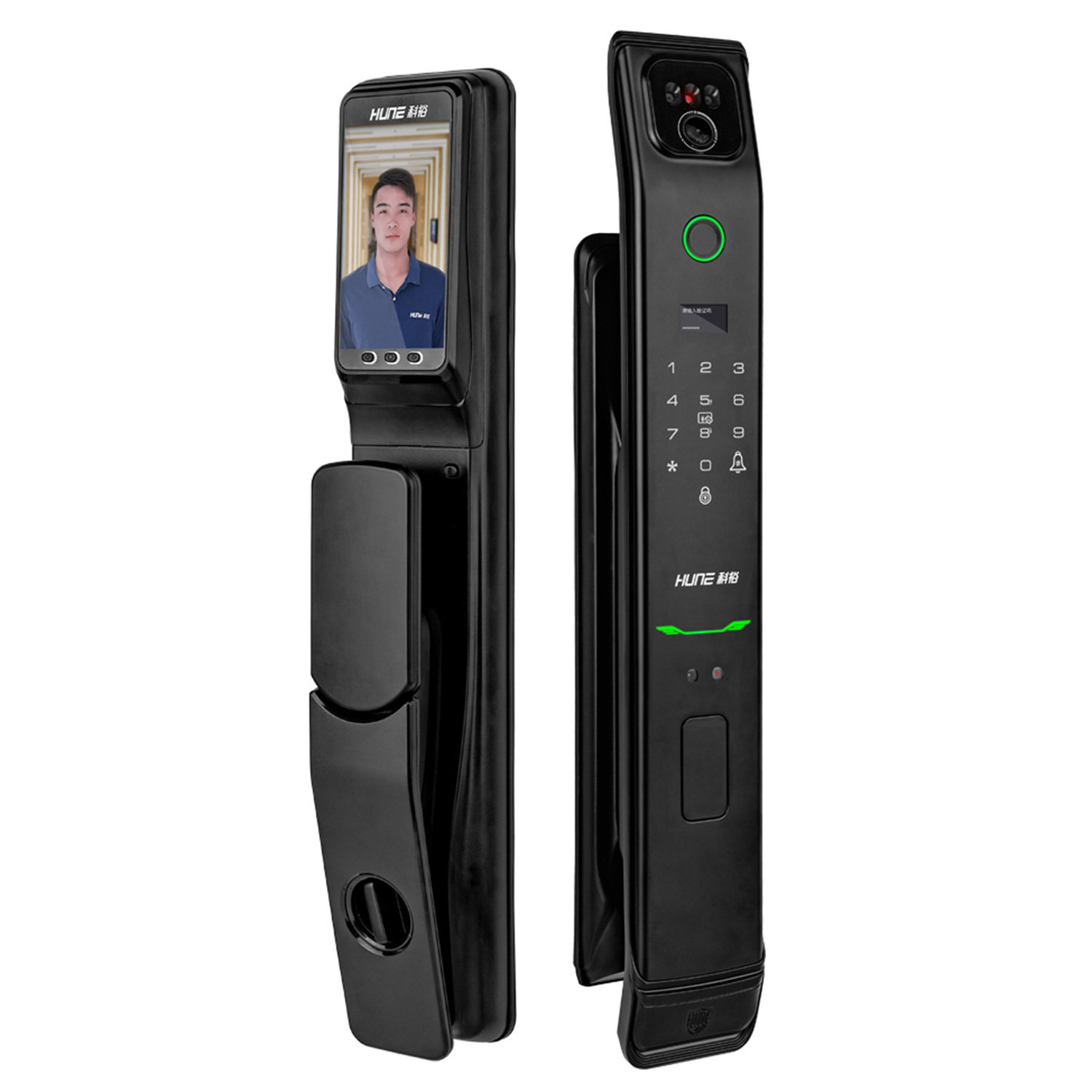 High Quality Smart 3D Face Recognition Biometric Fingerprint Door Lock Security Fully Automatic Smart Door Lock