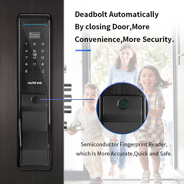 Wifi phone APP home appliance digital fingerprint smart  door lock