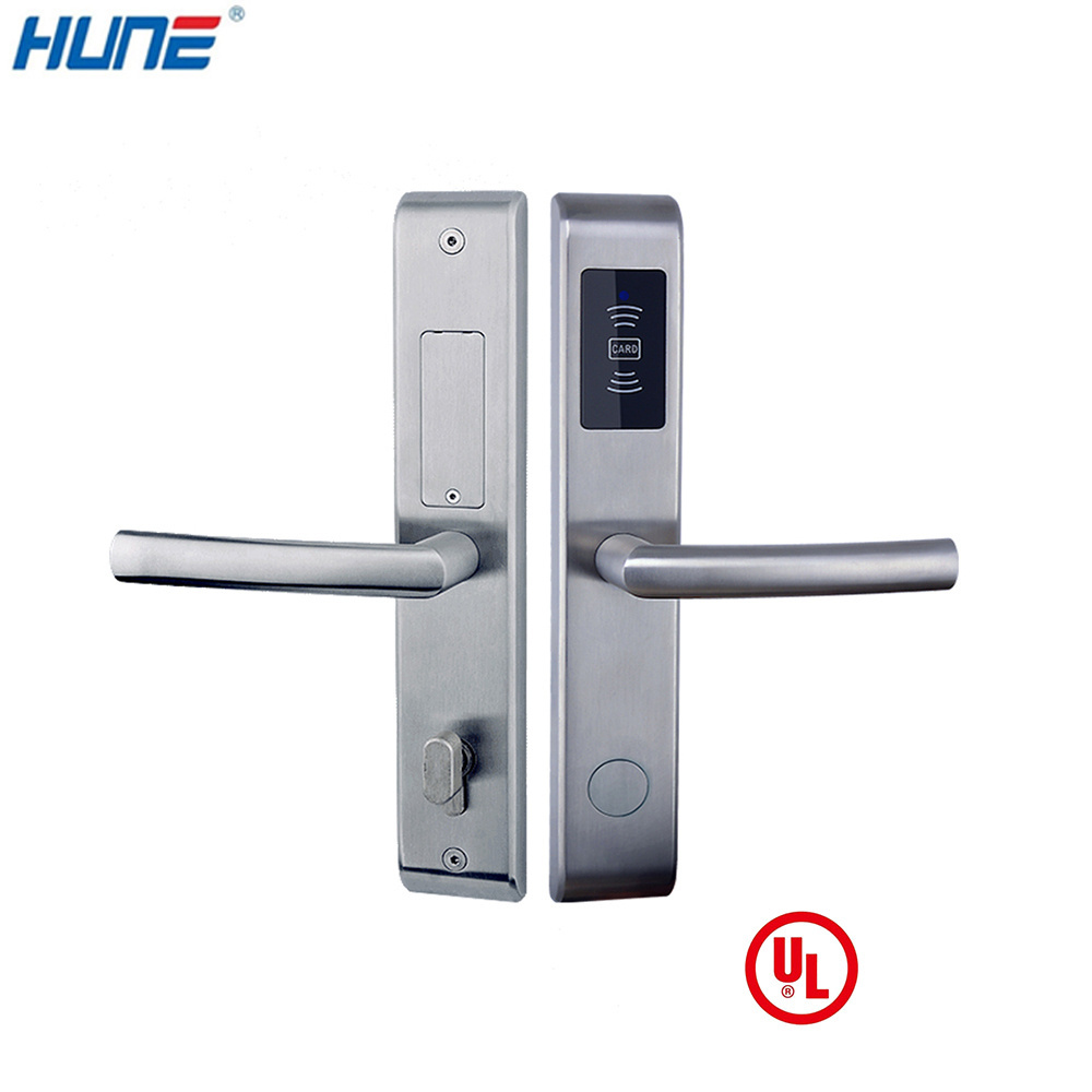 stainless steel UL smart lock hotel digital door lock keyless entry system