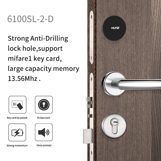 Split design smart phone APP hotel card door lock