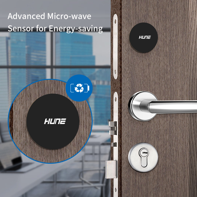 Split design smart phone APP hotel card door lock